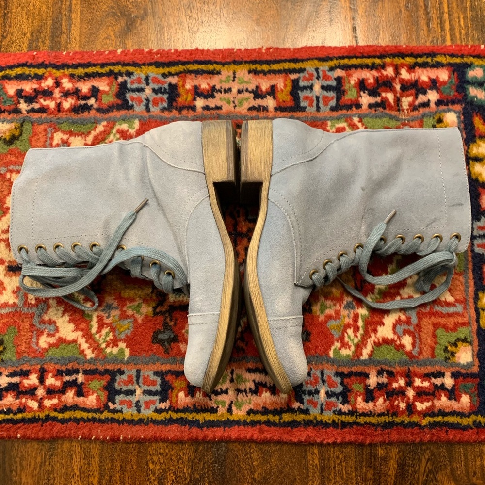MIA - Blue Suede Boots - 6.5